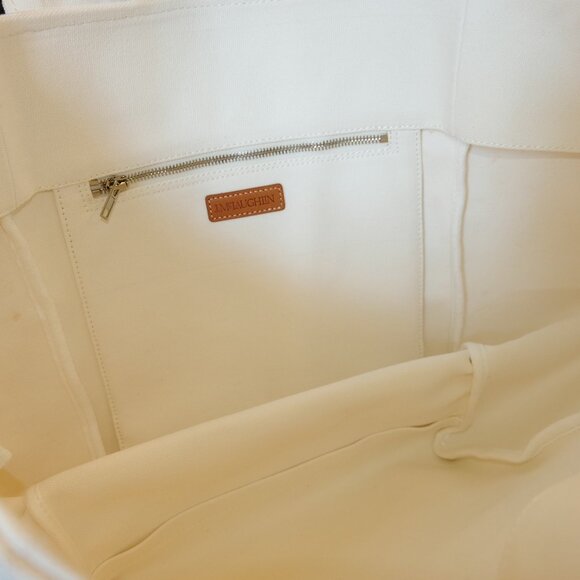 J. McLaughlin Logo Canvas Tote Bag Off White – Used Once, Free Shipping - Picture 6 of 9